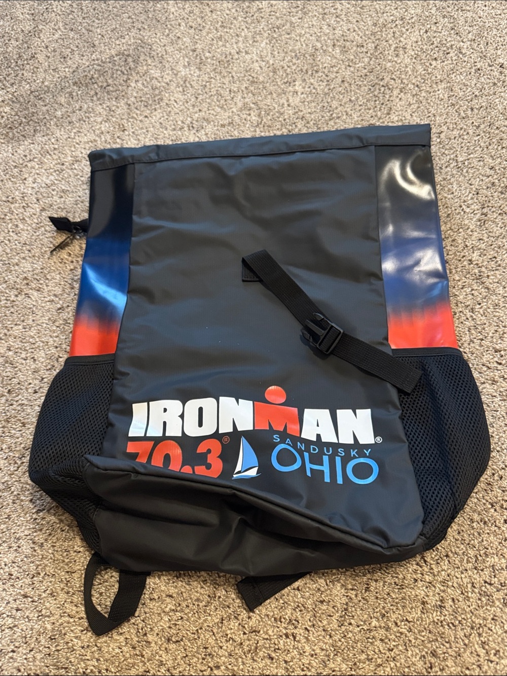 Iron Man 70.3 Participants Ohio Sandusky Black Backpack (NWT)